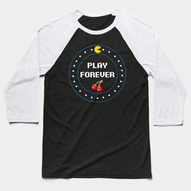 Play Forever Baseball T-Shirt by Cephalopede